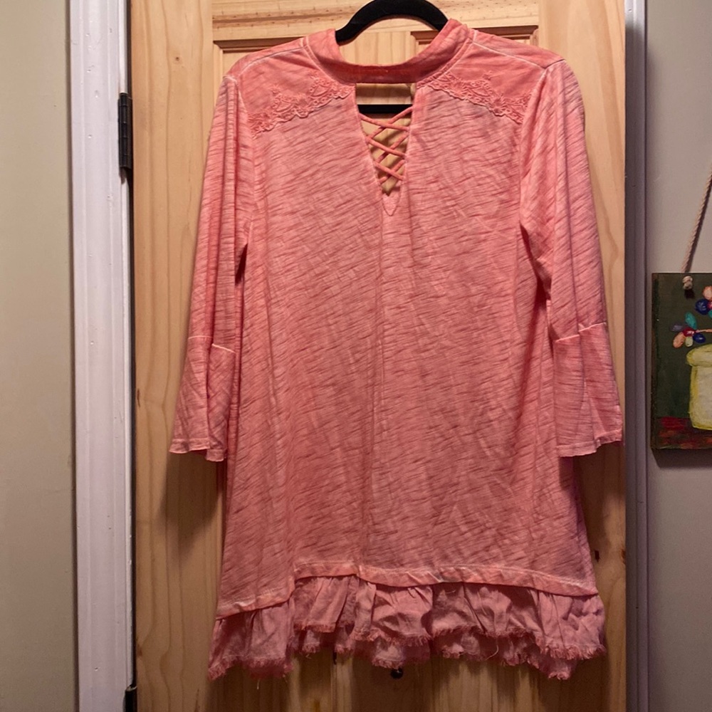 Umgee Pink Blouse SIZE SMALL